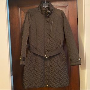 Cole Haan Signature Quilted Belted Jacket